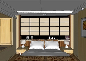 某现代风格两层高住宅室内装饰设计SU(草图大师)模型