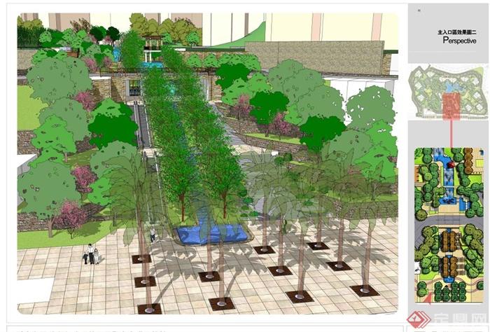 重庆某住宅小区景观规划设计方案(3)