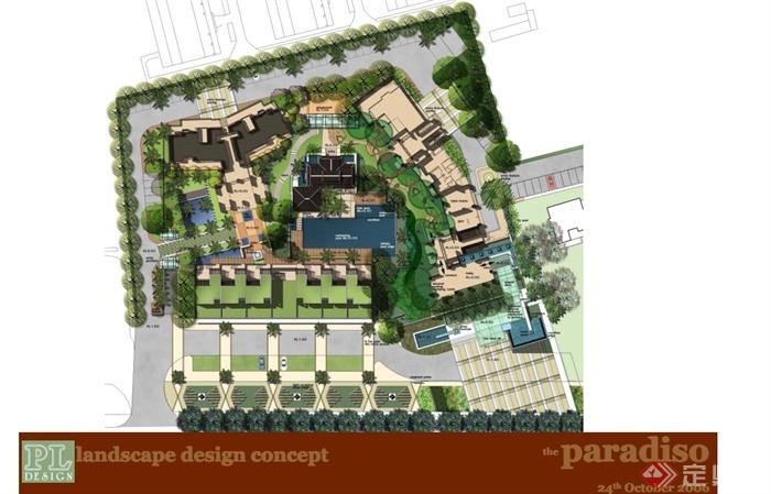 某东南亚风格售楼中心景观规划设计pdf方案(2)