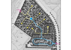 九溪御园现代中式风格住宅区景观规划设计PDF方案