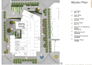 某现代风格详细商业广场景观规划设计ppt文本