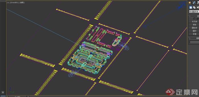 某简欧风大型商业建筑设计3DMAX含CAD方案图和JPG效果图(7)