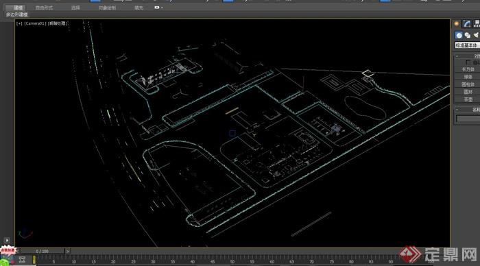 某燃气公司现代风格工厂建筑设计3DMAX含CAD方案图和JPG效果图(15)