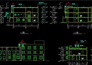 某欧式风格幼儿园建筑设计CAD施工图（全套）