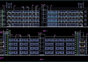 某大学现代风格教学楼建筑设计CAD施工图
