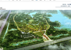 某现代风格城市中心森林公园详细规划设计方案高清pdf文本