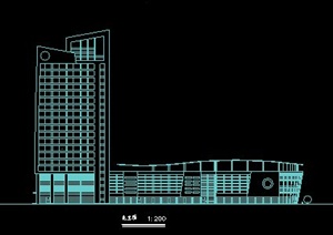 科技园综合楼设计立面图