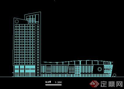 科技园综合楼设计立面图(1)