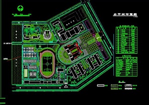 某大学总体规划方案图