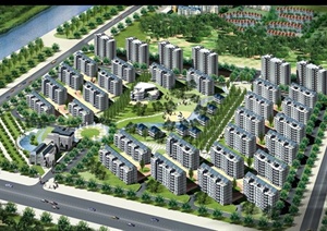 中式风格居住区建筑规划设计