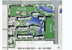 某现代风格高层住宅小区规划设计JPG效果图