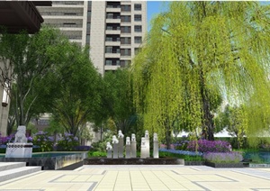 南京某现代风格住宅景观规划设计PDF方案含JPG效果图