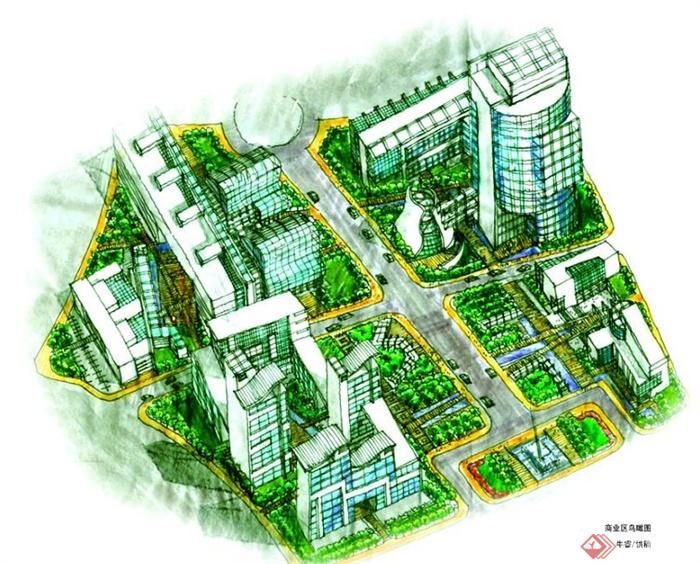 住宅区规划手绘图(4)