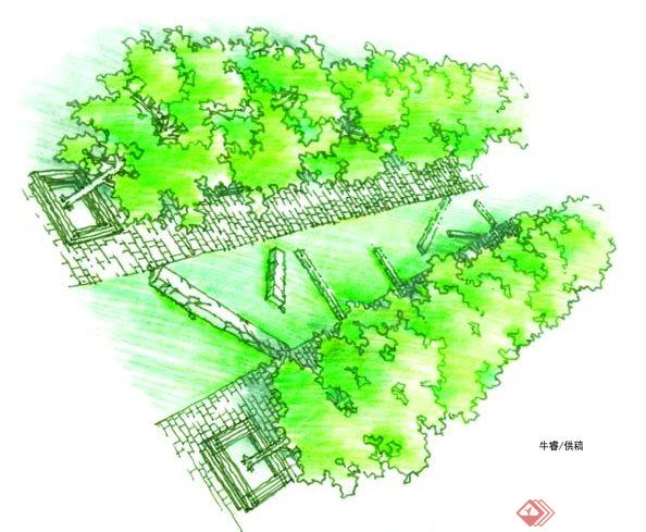 住宅区规划手绘图(3)