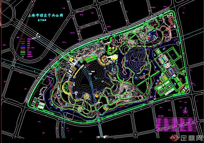 visio城市公园规划图图片