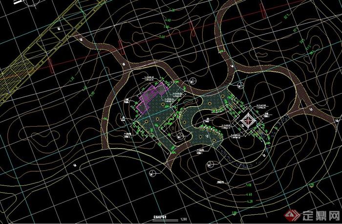 某现代风格公园景观规划设计CAD施工图(1)