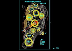 某公园功能分析图cad方案