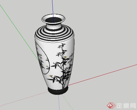 中式花瓶su模型(2)