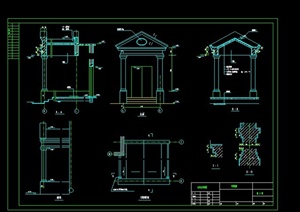 某欧式风格自建住宅房设计CAD施工图