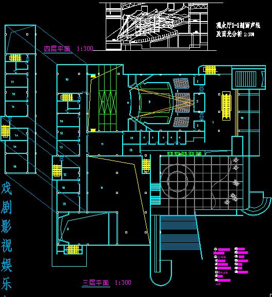 三层剧场建筑设计方案图纸