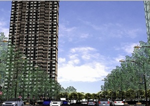 城市高新区商业中心规划方案Su精致设计模型