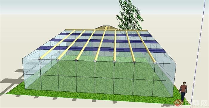 农村生态种植大棚SU模型(3)