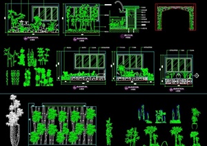 植物设计合集CAD方案