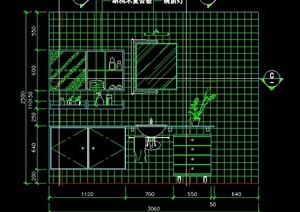 厨房立面图CAD方案