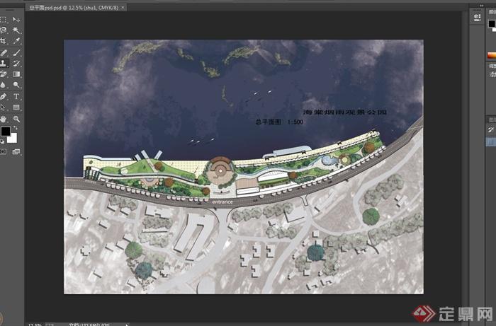某滨水公园景观规划设计PSD方案(2)