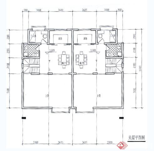 住宅别墅建筑平面方案图(3)