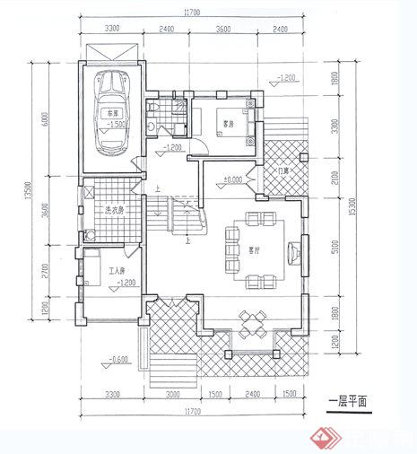四层住宅别墅建筑方案图(2)