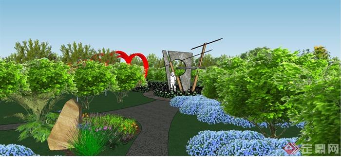 某现代风格生态庄园景观规划设计SU模型(3)