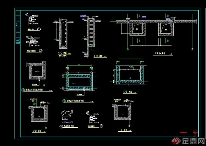 现代风格室内地下室人防建筑设计cad施工图(2)