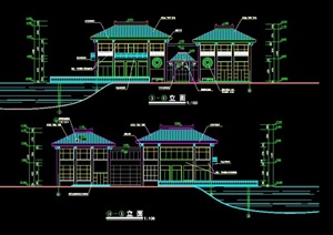 滨水会所建筑设计方案图
