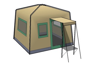 某帐篷详细设计SU(草图大师)模型