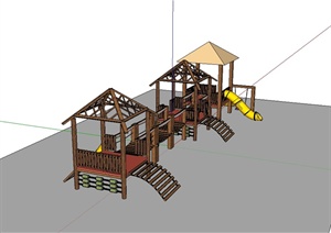 现代风格详细儿童设施设计SU(草图大师)模型