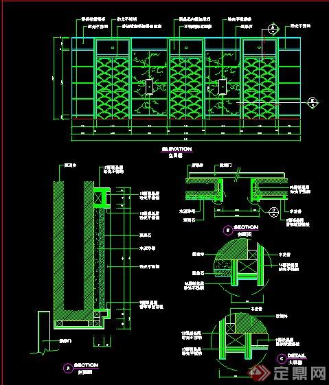 多套电梯间室内设计施工图(1)