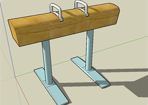鞍马健身器材SU(草图大师)模型