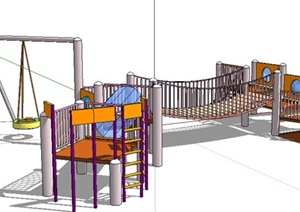 简约户外儿童设施SU(草图大师)模型