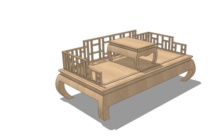 古典中式风格桌椅设计su模型