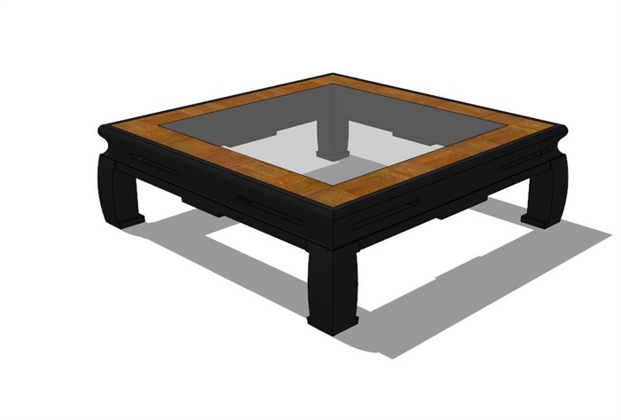 现代风格小茶桌设计su模型