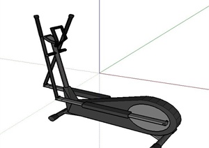 简洁室内健身器材SU(草图大师)模型
