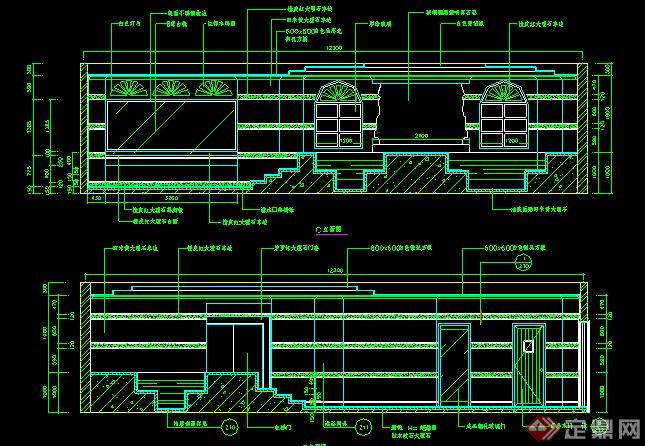 多套桑拿会所室内设计施工图(1)