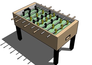 桌式足球运动场地设计SU(草图大师)模型