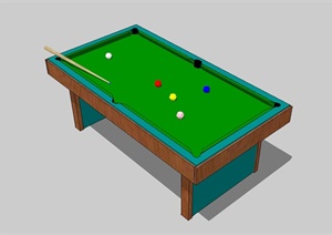 现代风格台式桌球设计SU(草图大师)模型