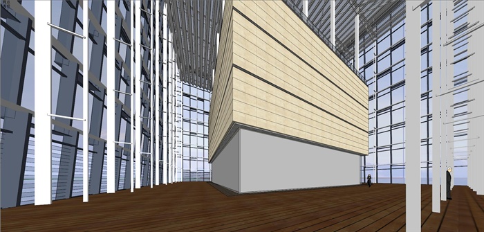 精品中标高清超高层办公楼建筑设计方案SU模型及高清效果图(14)