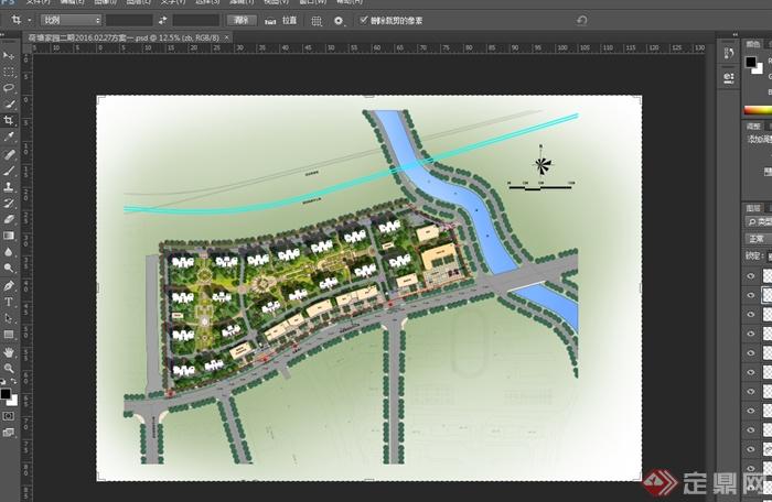 现代风格住宅小区完整的规划设计psd方案(2)