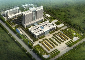 滨州医学院烟台附属医院外科病房楼建筑设计整套CAD施工图