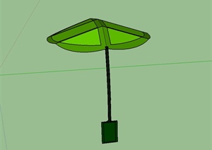 现代风格简单的遮阳伞设计SU(草图大师)模型