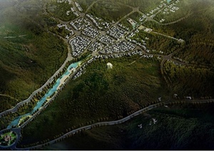 陕西铜川照金香山红色旅游景区旅游小镇规划设计pjpg方案